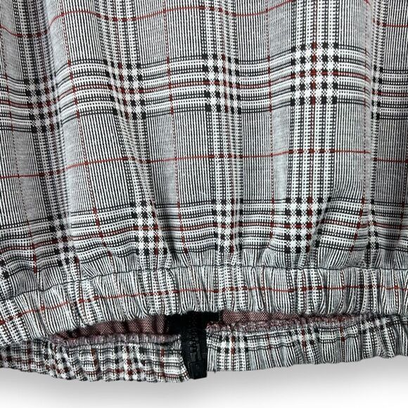 Zara Trafaluc Plaid Lightweight Crop Zip Jacket Medium M Women’s Positive Rules - Picture 6 of 12